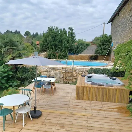 Villa Nid Charentais Angouleme Pool Jacuzzi La Poterie  Exterior foto